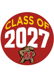 Red Maryland Terrapins 3&quot; Class of 2027 Button