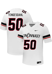 Evan Tengesdahl  Nike Cincinnati Bearcats White Football NIL Name And Number Football Jersey