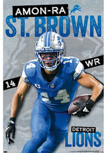 Amon-Ra St. Brown Detroit Lions Player 24 Unframed Poster