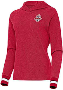 Antigua Toronto FC Womens Red Trek Hooded Sweatshirt