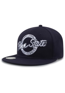 Original Retro Circle Wool Blend Penn State Nittany Lions Mens Snapback - Navy Blue