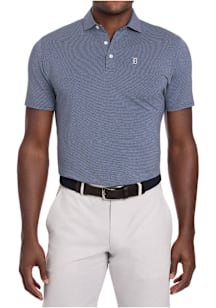 Holderness and Bourne Detroit Tigers Mens Blue Holland Short Sleeve Fashion Polo