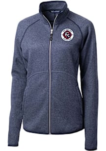 Cutter and Buck New England Revolution Womens Navy Blue Mainsail Long Sleeve Full Zip Jacket