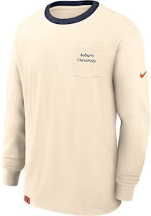 Nike Auburn Tigers White Max90 Pocket Logo Long Sleeve T Shirt