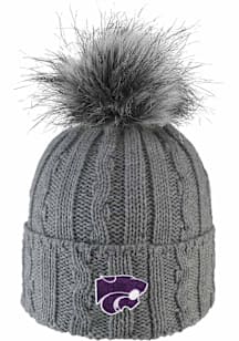LogoFit K-State Wildcats Grey Alps Womens Knit Hat