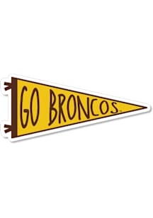 Brown Western Michigan Broncos 3.5&quot; Pennant Rugged Stickers