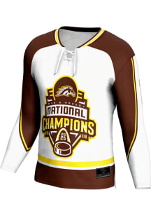 Youth Western Michigan Broncos Brown ProSphere 2025 National Champions Hockey Jersey Jersey