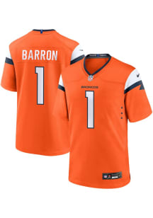 Jahdae Barron  Nike Denver Broncos Orange Home Football Jersey