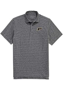 Vineyard Vines Purdue Boilermakers Mens Charcoal Sankaty Short Sleeve Fashion Polo
