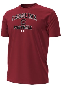 Under Armour South Carolina Gamecocks Red Football Performance Short Sleeve T Shirt