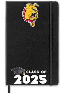 Ferris State Bulldogs Class of 25 team logo Notebook and Folder - Black