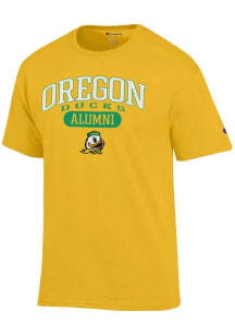Oregon Ducks Yellow Champion Pill Alumni Jersey Short Sleeve T Shirt