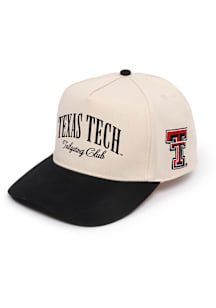 Texas Tech Red Raiders Black Two Tone Ponyback Womens Adjustable Hat