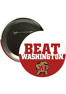 Maryland Terrapins BEAT Washington 3" Button - Red