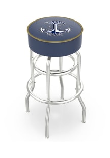 Navy Midshipmen Double-Ring Swivel Pub Stool - Black