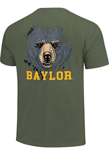 Baylor Bears Green Bear Scratch Short Sleeve T Shirt