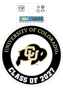 Colorado Buffaloes Class of 2027 Durable Stickers - Black
