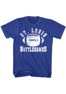 St Louis Battlehawks Blue Football Short Sleeve T Shirt