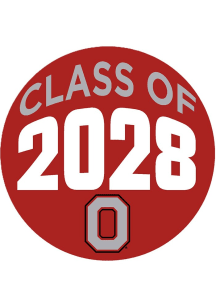 Red Ohio State Buckeyes 3&quot; Class of 2028 Button