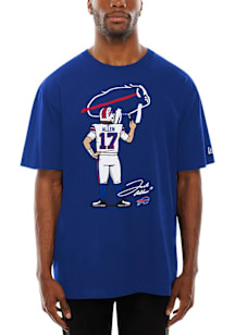 Josh Allen Buffalo Bills Blue Billustrations Short Sleeve Fashion Player T Shirt