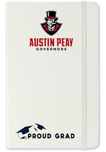 Austin Peay Governors Proud Grad team logo Notebook and Folder - White