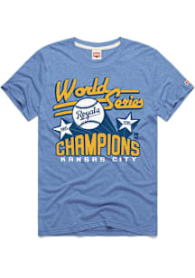 Homage Kansas City Royals Light Blue 2X Champion Short Sleeve Fashion T Shirt