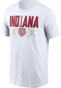 Nike Indiana Hoosiers White 2025 College Football National Champions Short Sleeve T Shirt