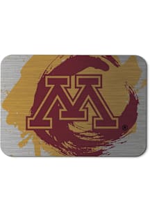 Silver Minnesota Golden Gophers Paint Splash Mousepad