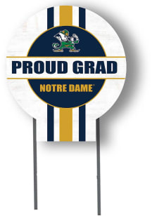 Notre Dame Fighting Irish KH Sports Fan 20x20 Circle Yard Sign with Stakes Proud Grad Yard Sign -..