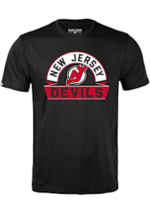 Levelwear New Jersey Devils Black Richmond Banner Arch Short Sleeve T Shirt