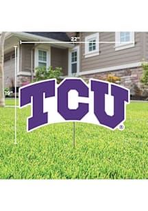TCU Horned Frogs Team Yard Sign - Purple