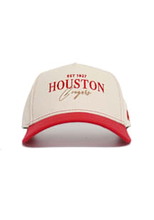 No Rivals Houston Cougars Vintage Adjustable Hat - Ivory