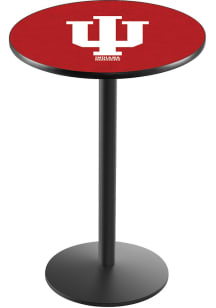 Black Indiana Hoosiers Black Round Base Pub Table