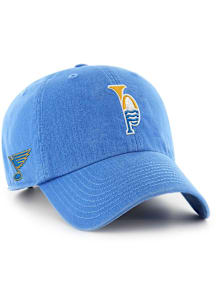 47 St Louis Blues Alt Logo Side Patch Clean Up Adjustable Hat - Light Blue