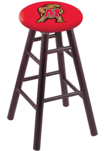 Brown Maryland Terrapins Round Cushion Oak Pub Stool