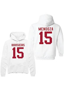 Fernando Mendoza Indiana Hoosiers Mens White Football Name and Number Player Hood