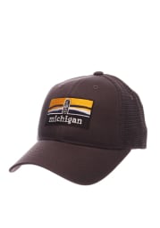 Zephyr Michigan Wolverines Landmark Adjustable Hat - Charcoal