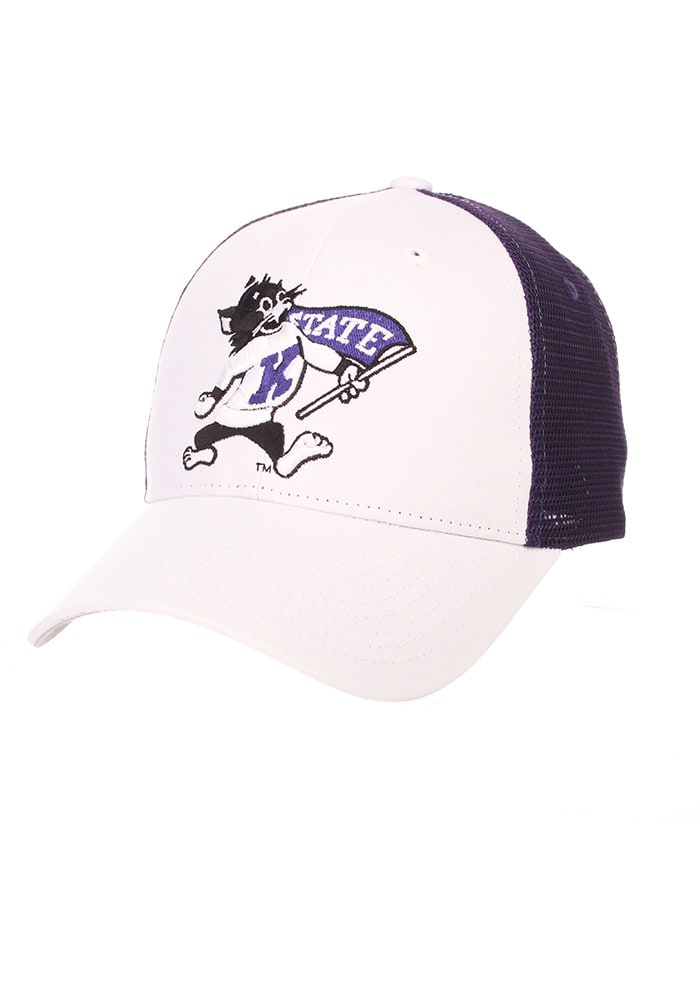 K-State Wildcats Willie Big Rig Adjustable Hat - White