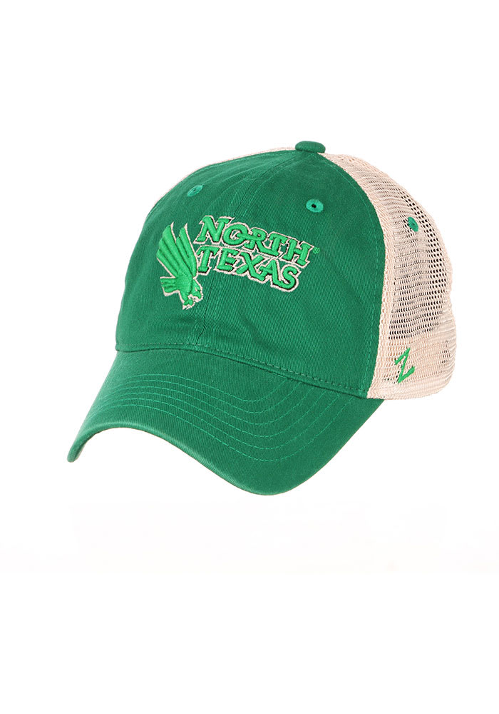 Zephyr North Texas Mean Green University Adjustable Hat - Green