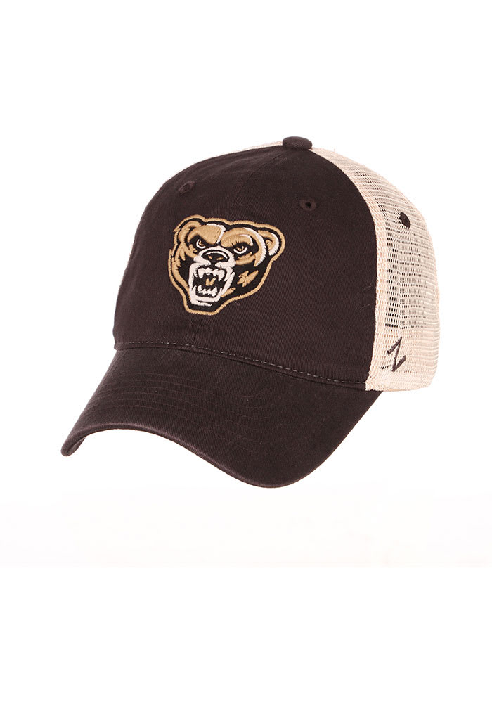 Zephyr Oakland University Golden Grizzlies University Adjustable Hat - Charcoal