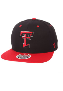 Texas Tech Red Raiders Black Z11 Mens Snapback Hat