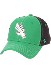 Zephyr North Texas Mean Green Mens Green Clash Flex Hat
