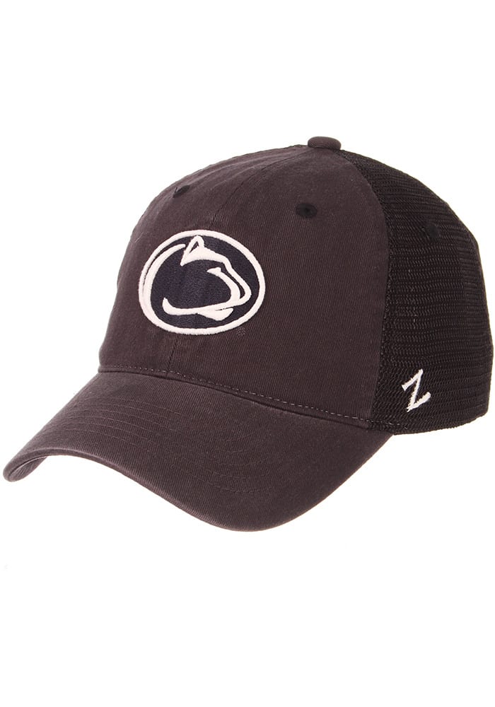 Zephyr Penn State Nittany Lions Raven Meshback Adjustable Hat - Charcoal