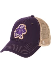Zephyr TCU Horned Frogs Tatter Meshback Adjustable Hat - Purple