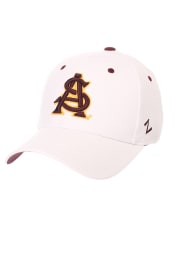Arizona State Sun Devils Mens White DH Fitted Hat