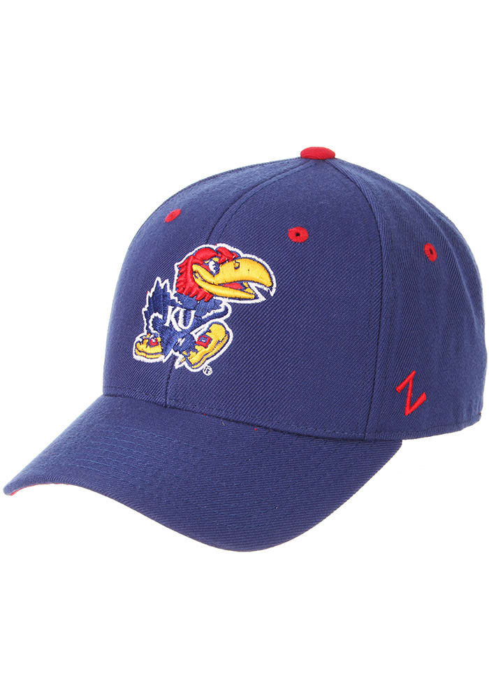 Kansas Jayhawks Mens Blue DH Fitted Hat