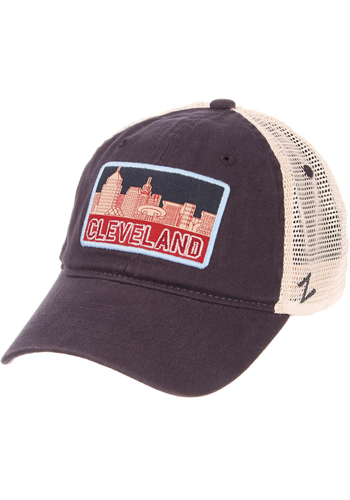 Cleveland Skyline Patch University Adjustable Hat - Navy Blue