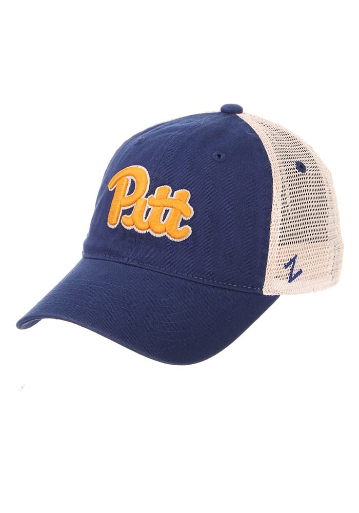 Pitt Panthers University Meshback Adjustable Hat - Blue