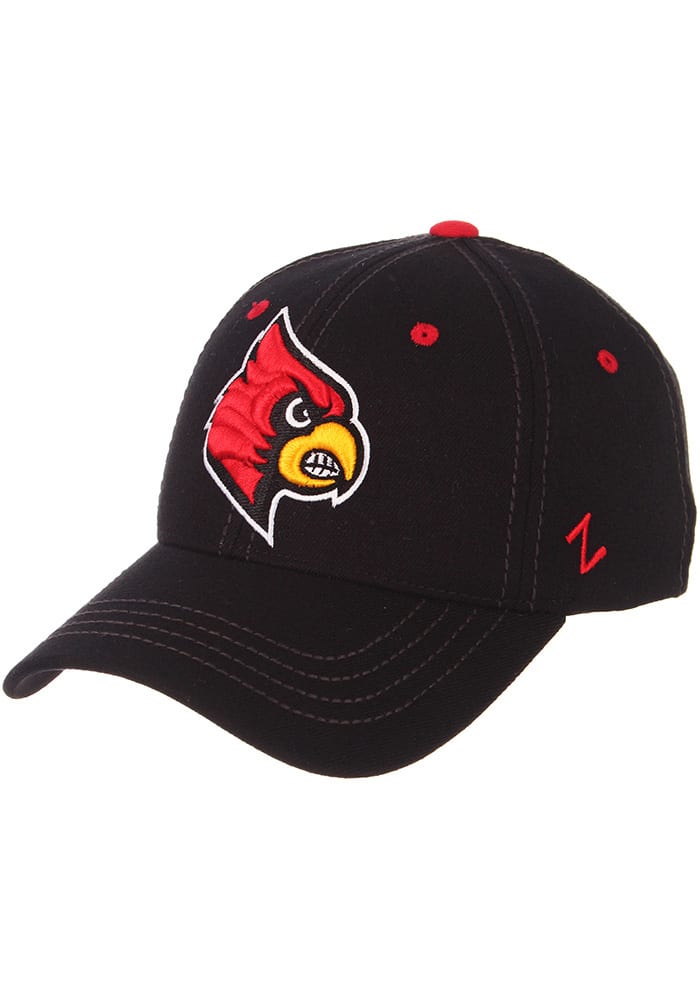 Louisville Cardinals Mens Black Element Flex Hat