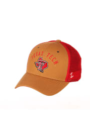 Zephyr Texas Tech Red Raiders Sahara Meshback Adjustable Hat - Brown
